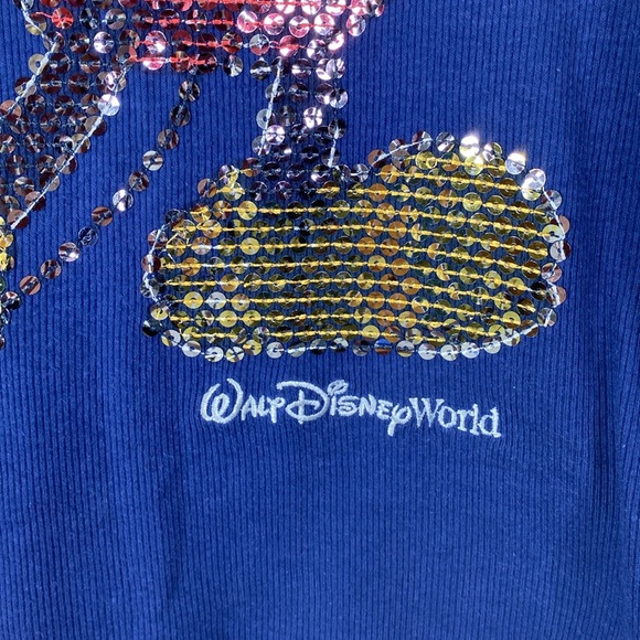Disney Parks Walt Disney Mickey Mouse Blue Tank Top Size S - Picture 3 of 7